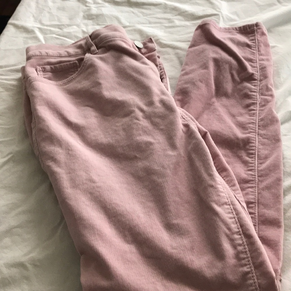 Pink corduroy pants